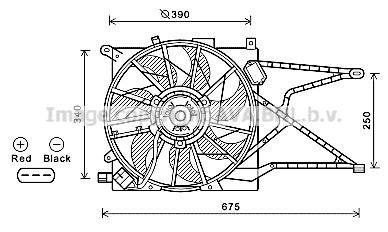 AVA QUALITY COOLING Tuuletin, moottorin jäähdytys OL7596